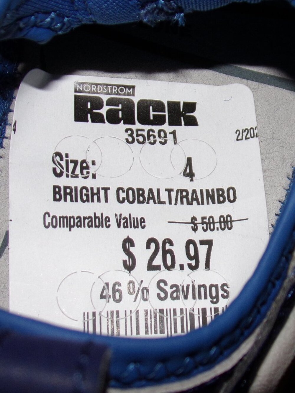 KEEN TODDLERS KNOTCH CREEK BRIGHT COBALT/RAINBOW SPORT SANDALS SZ 4 - Picture 6 of 6